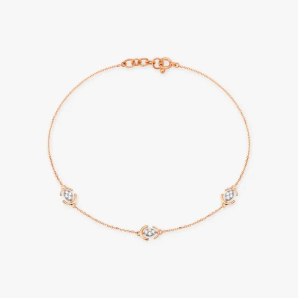 Intricate Gold Lab Grown Diamond Bracelet