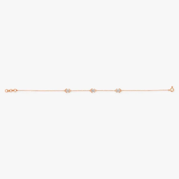 Intricate Gold Lab Grown Diamond Bracelet - Image 3