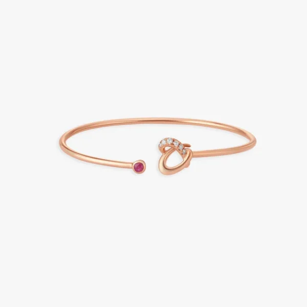 Radiant Allure Gold Natural Diamond Bracelet - Image 2