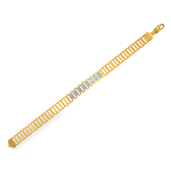 Elegant Embrace Lab Diamonds Gold Bracelet For Mens - Image 5