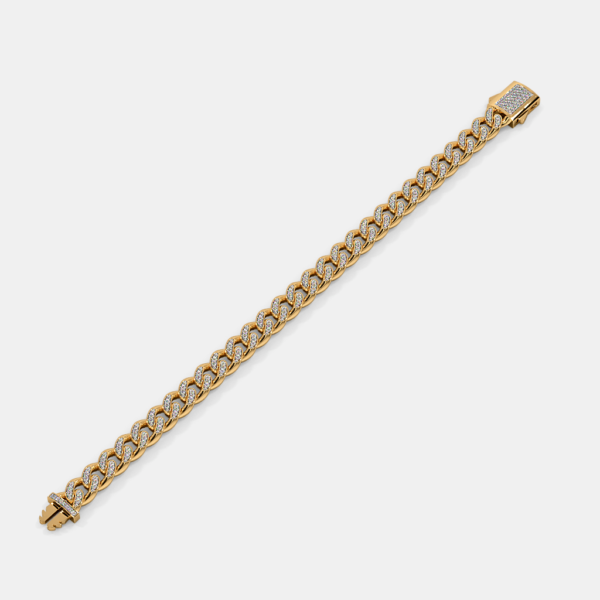 The Network Link Gold Lab Diamond Bracelet For Him - Image 4
